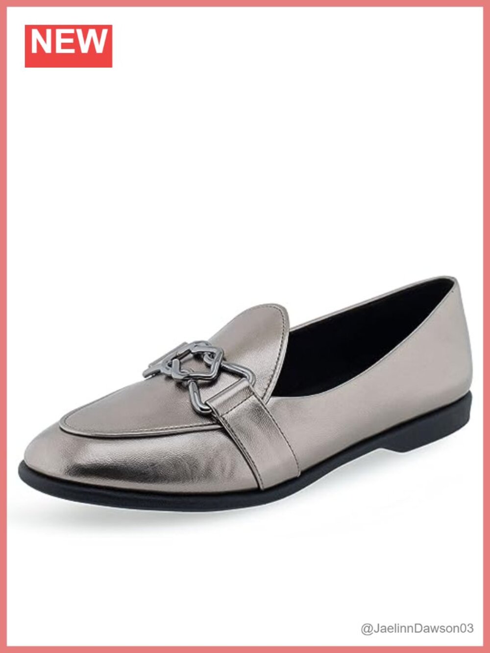 Faux Leather Women's Slip-On Loafers with Cushioned Insole and Flexible Outsole
